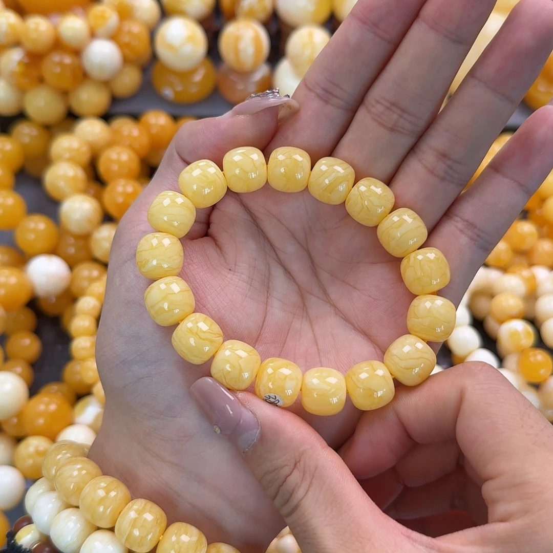 蜜蜡未镶嵌珠宝奇石同料13mm