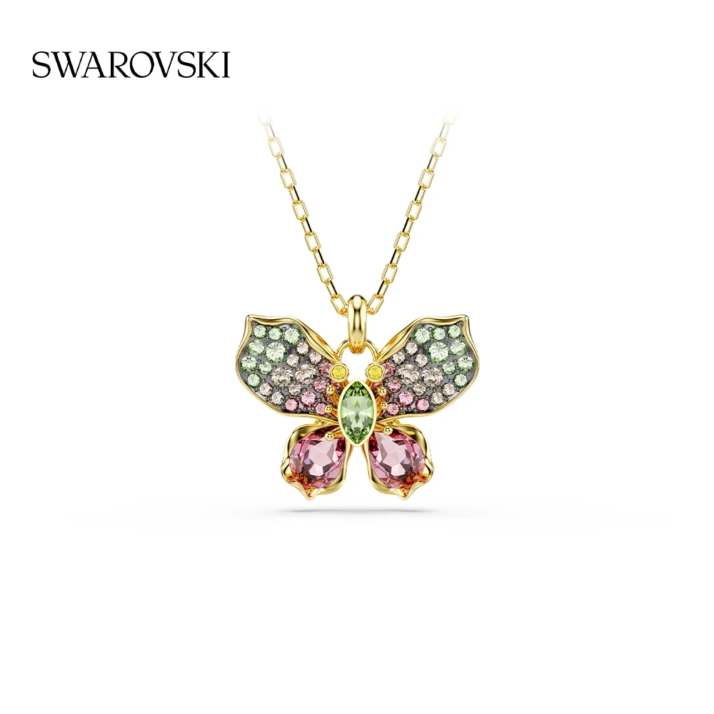 Swarovski/施华洛世奇 合金仿水晶项链 Idyllia 蝴蝶项链流光溢彩