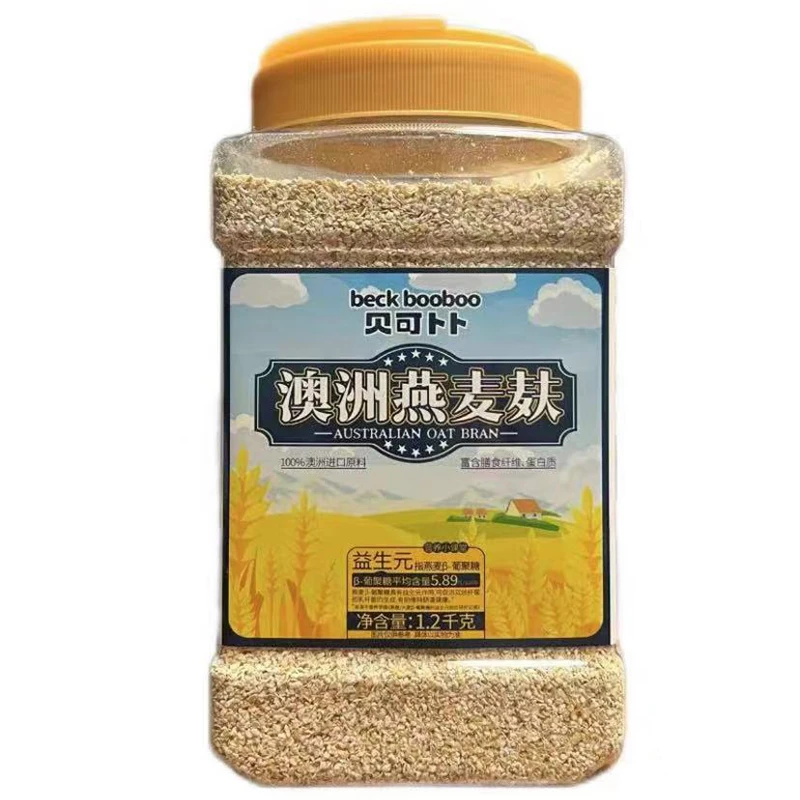 贝可卜卜澳洲燕麦麸1.2kg燕麦麸皮早餐燕麦片饱腹无蔗糖