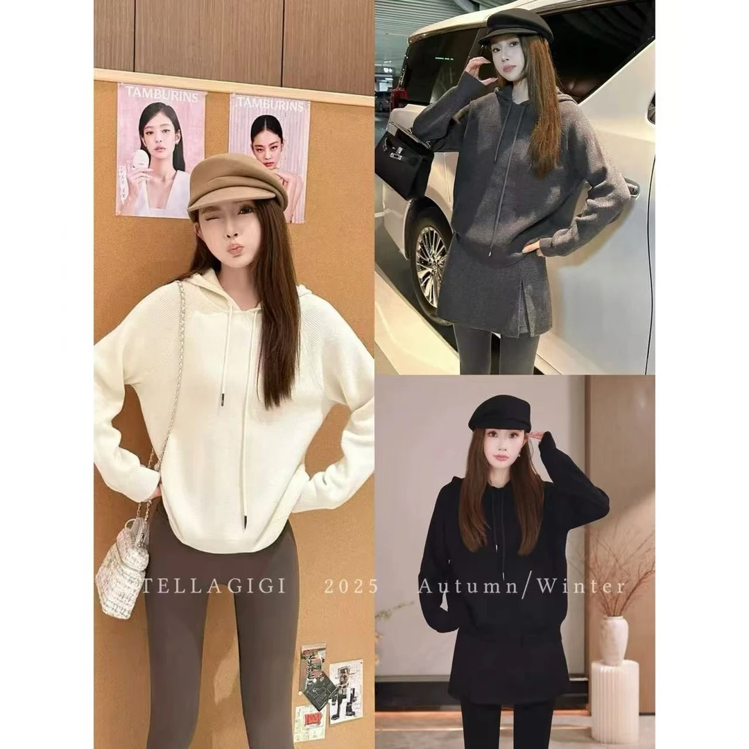 SG / 杨依姗 AW舒适派 简约百搭连帽针织衫毛衣MY-20252342