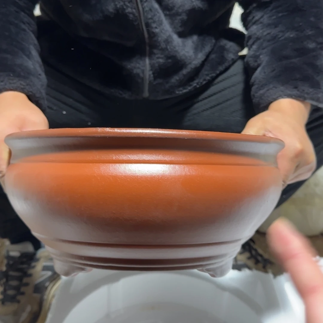 紫砂花盆口径26高度11