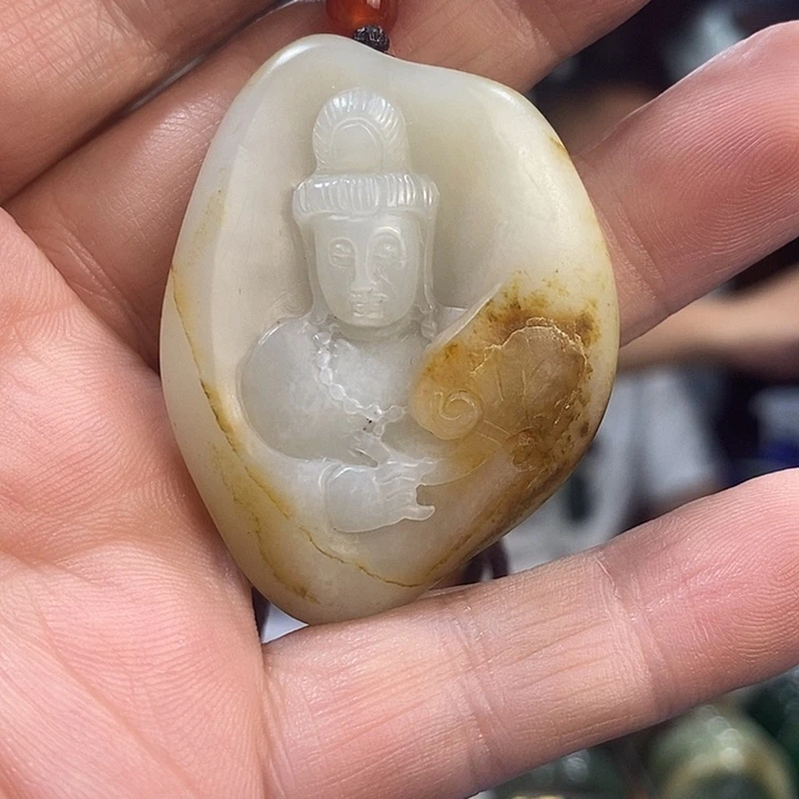 和田玉未镶嵌吊坠(不含链)