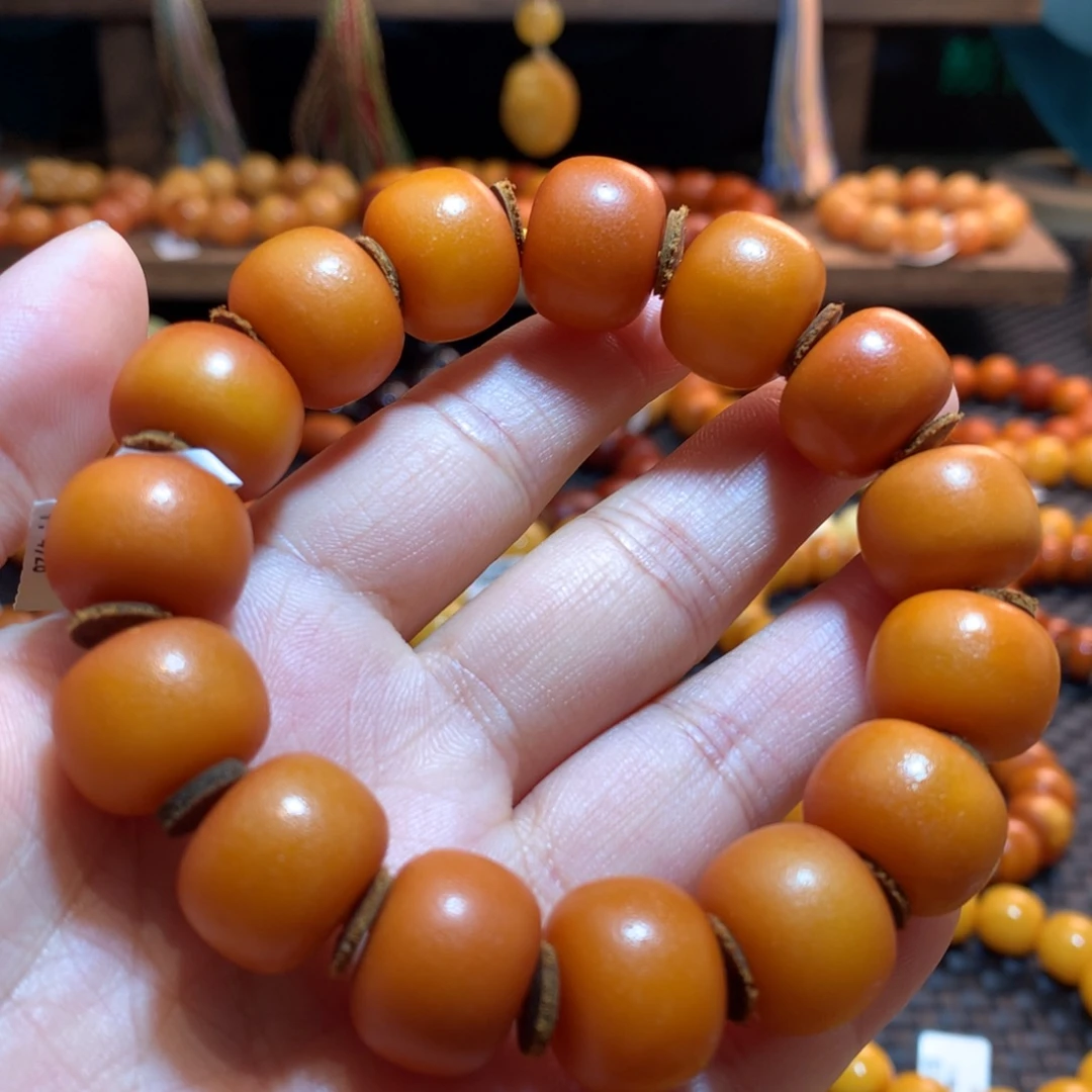 蜜蜡未镶嵌手串蜜蜡手串