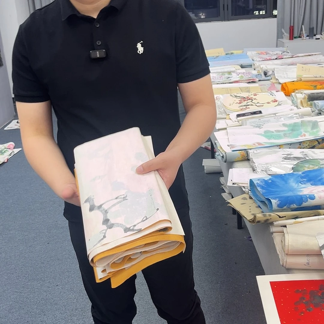 国画绘画作品多次
