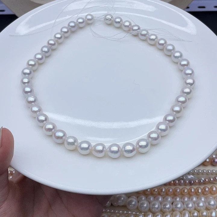 淡水珍珠银S925镶嵌颈饰