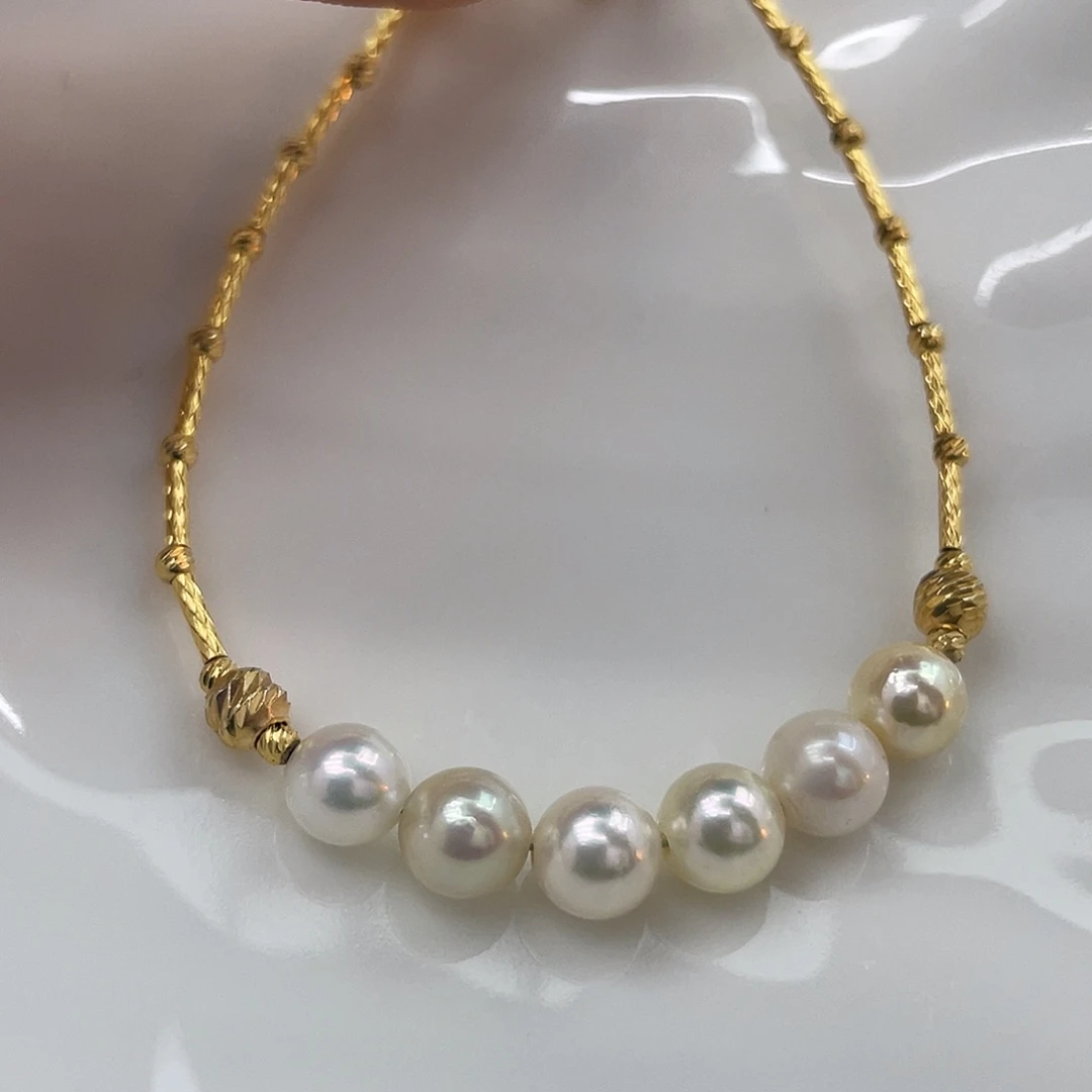 银S925镶嵌海水珍珠颈饰