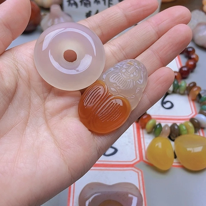 【闪购商品】未镶嵌玛瑙/玉髓珠宝半成品俊*