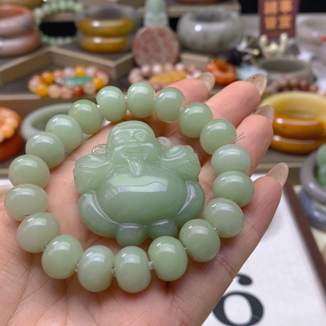 【闪购商品】未镶嵌手镯石英岩玉懒*洋