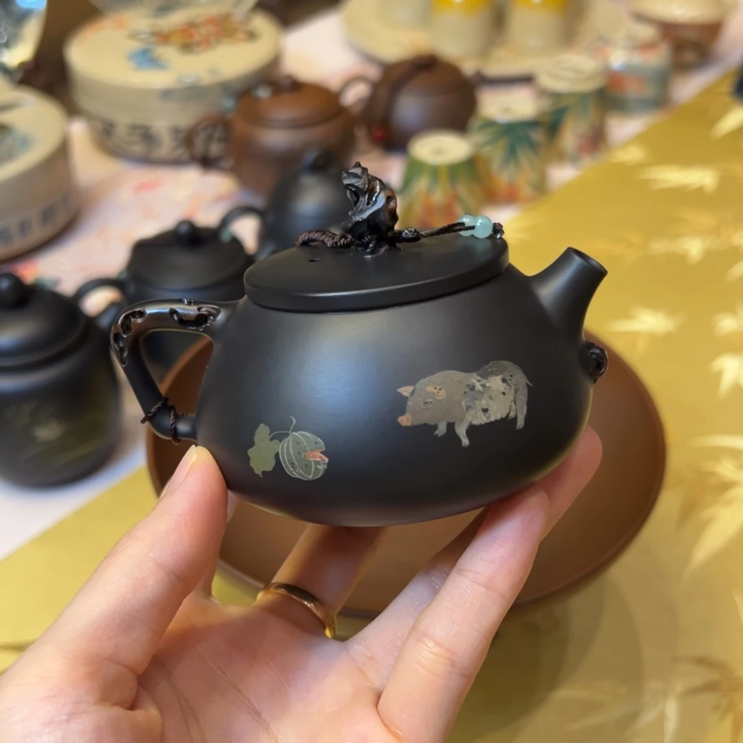 普璞老师小猪石瓢壶