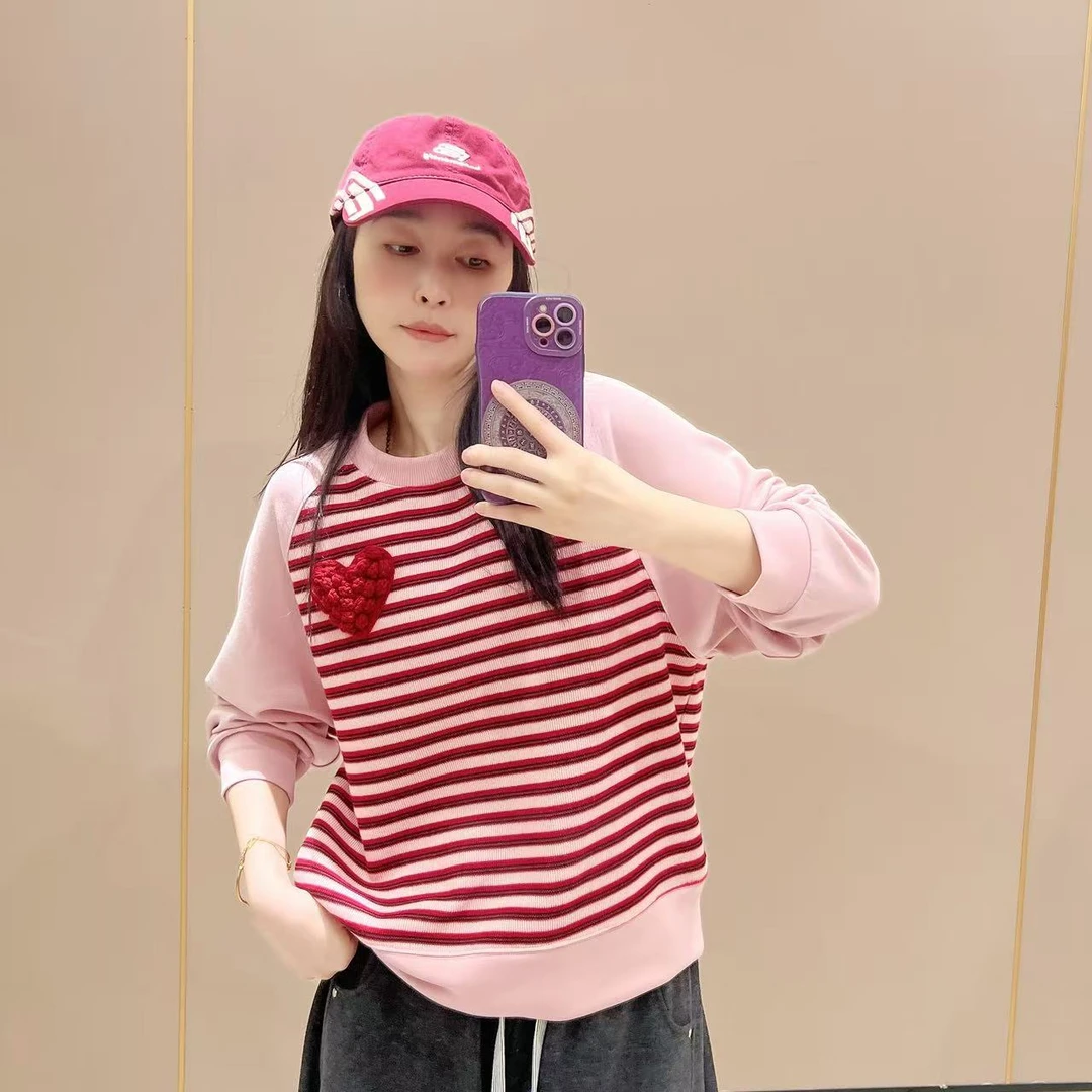 新款插肩袖卫衣宽松版型510142长袖显瘦洋气时尚百搭休闲秋款