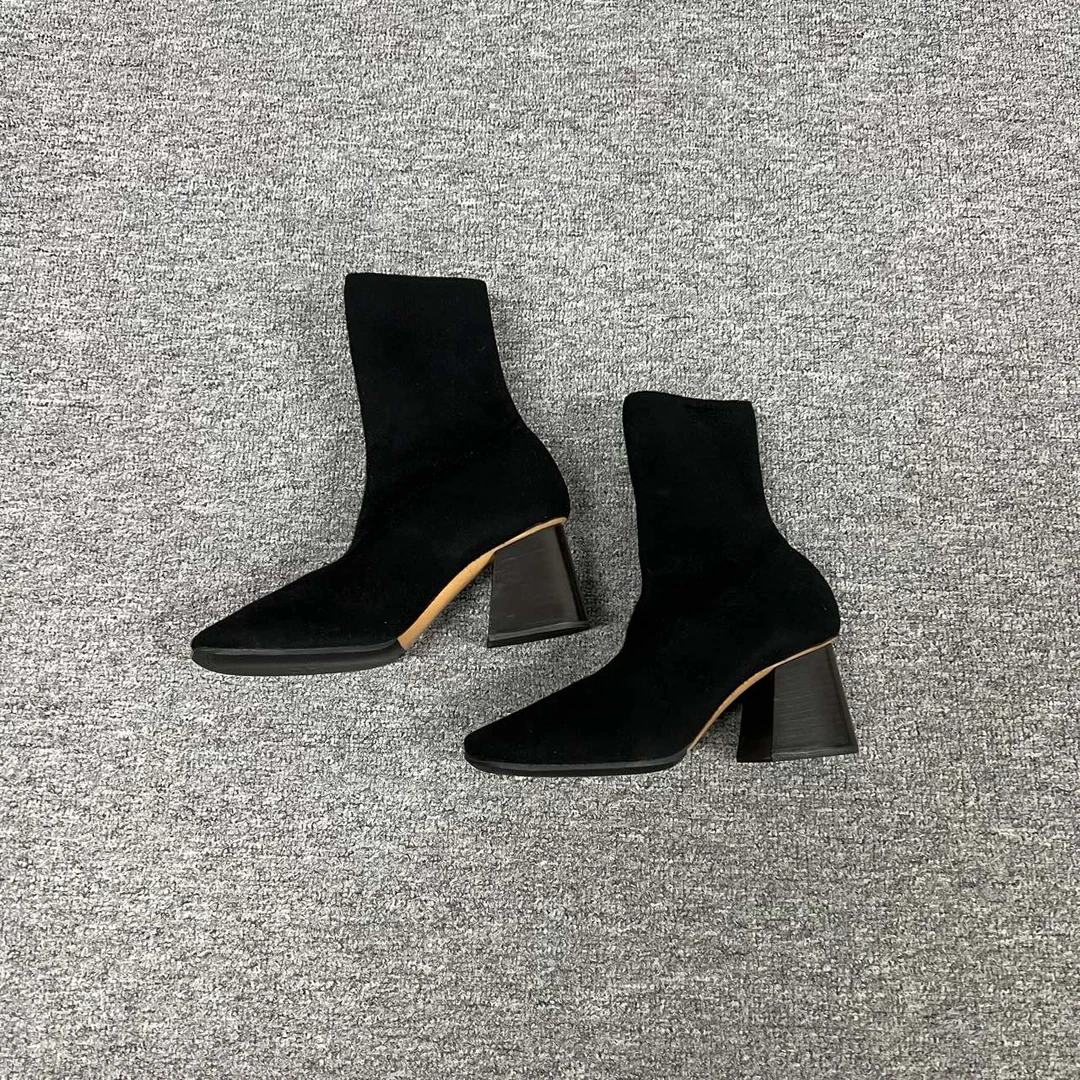 99新 AMIPARIS celine 弹力针织靴36码