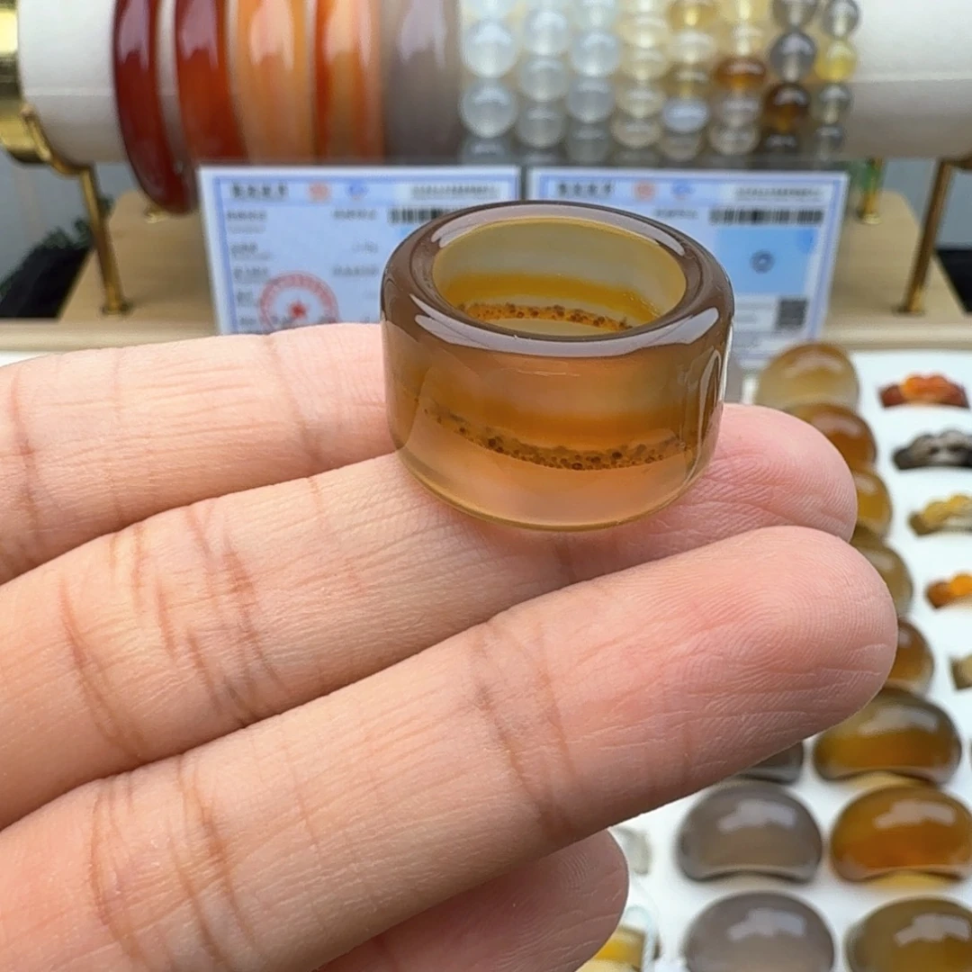 玛瑙/玉髓未镶嵌戒圈11圈