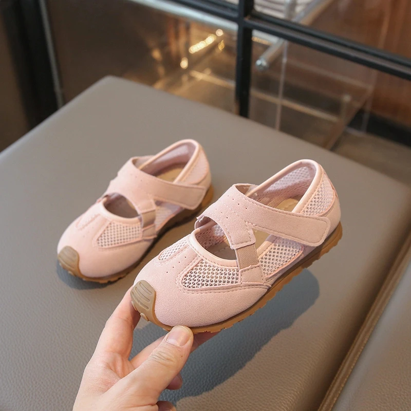 ABC儿童软底防滑休闲鞋2025夏季新款中大童单网透气简约男女童鞋