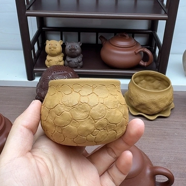 飞***胖段泥茶案全手工主人杯