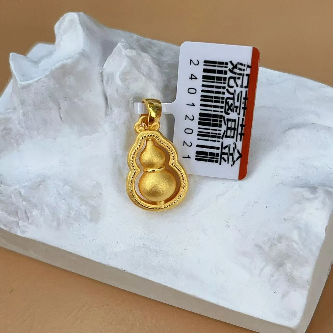 黄金 足金999 3D工艺 葫芦吊坠福禄吊坠 单吊坠 金重1.80克