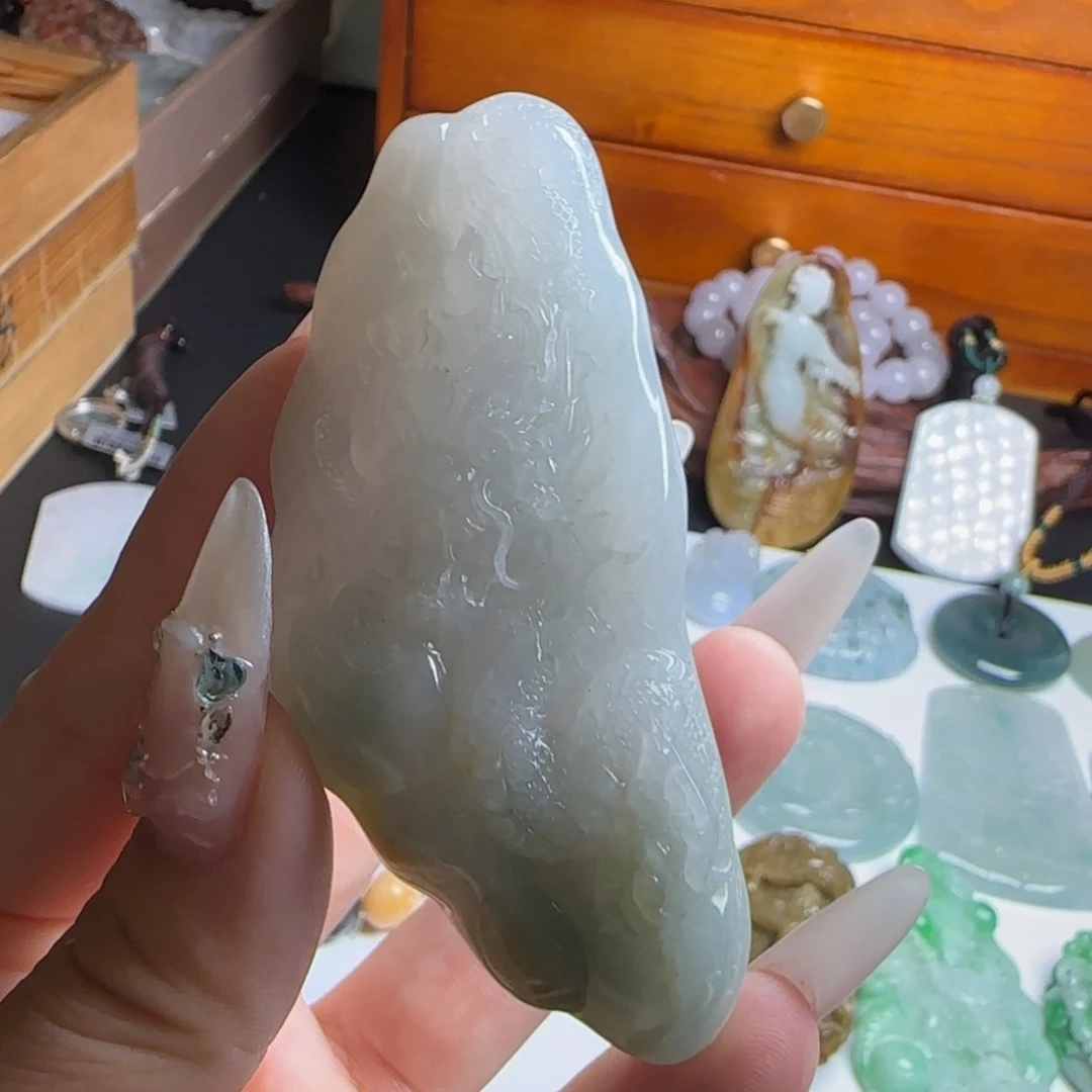 翡翠未镶嵌颈饰天然缅甸翡翠A货