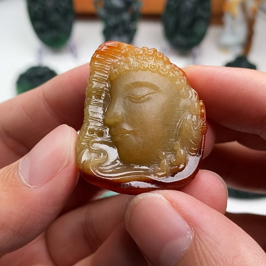 定制翡翠未镶嵌佛头（净货）