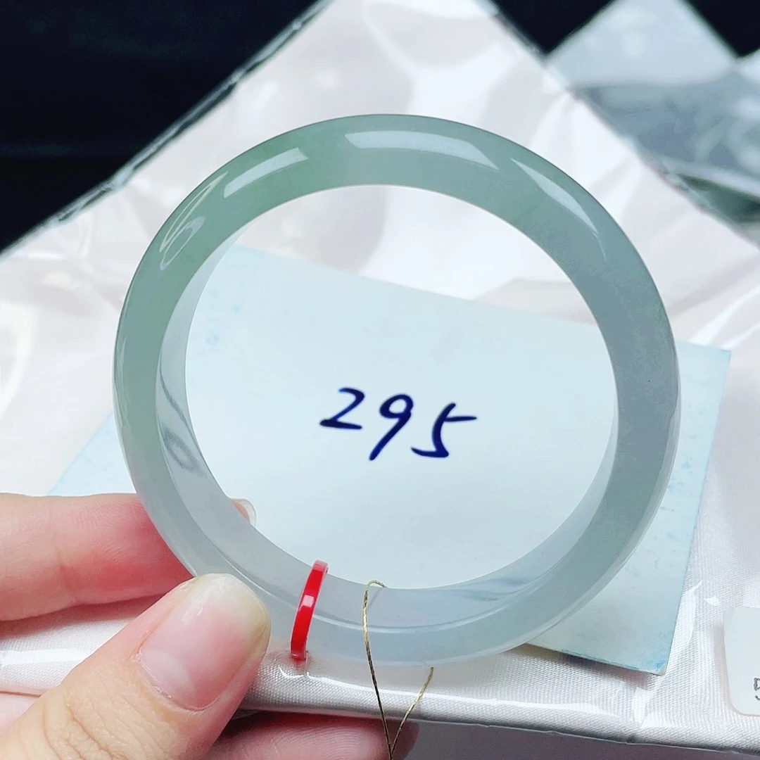 翡翠未镶嵌手镯正圈52.7