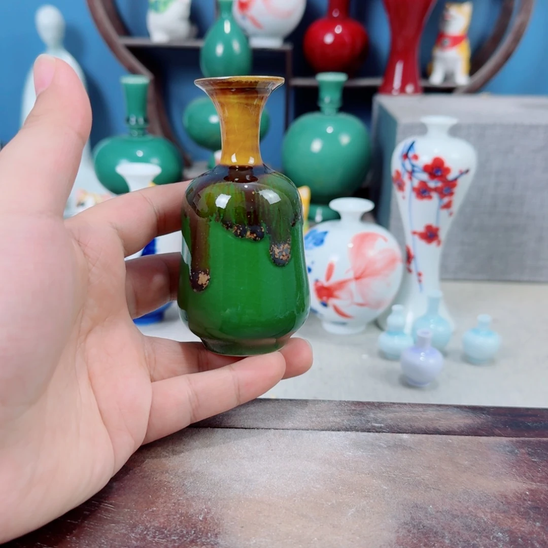 陶瓷手工小花器摆件