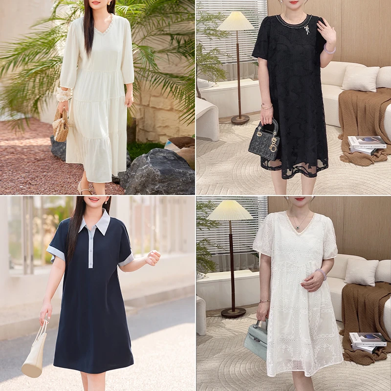 【连衣裙断码福利】MsShe大码女装春夏装连衣裙合集M2405038