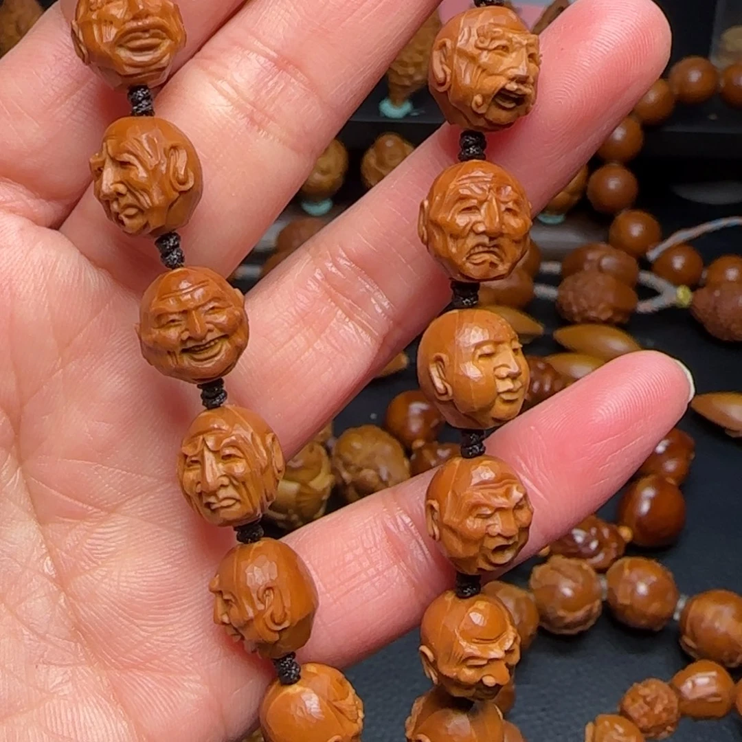 橄榄核手串/手链缘****蛋纯手工罗汉手持