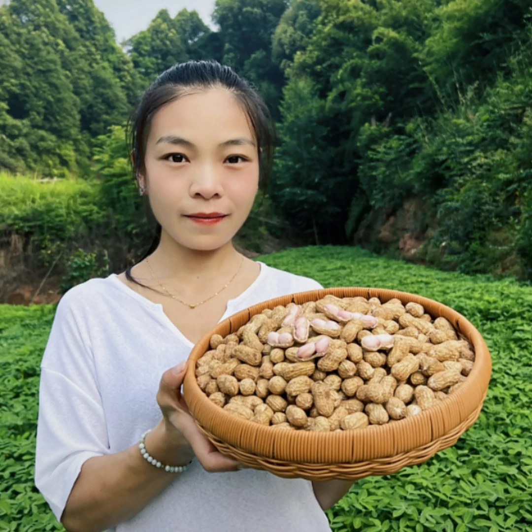 【发中通】2025四川粉皮花生新鲜湿花生带壳现挖泥巴花生农家自种