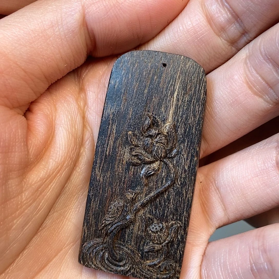 吊坠沉香天然野芽庄7克吊坠，22