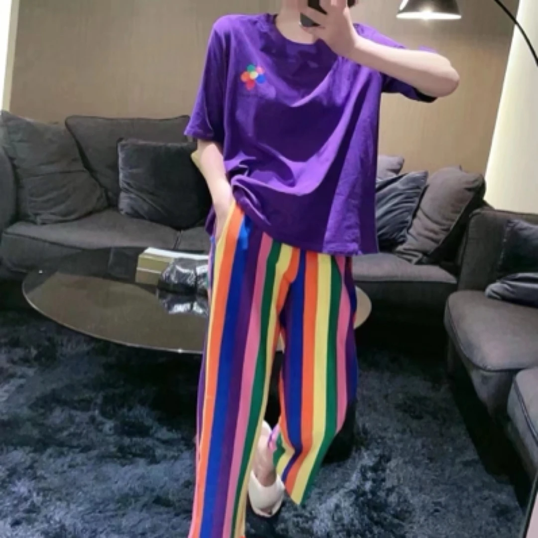 夏季纯棉女士加大版家居服