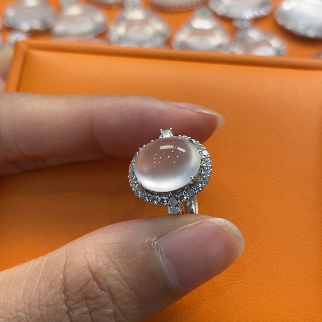 石英质玉吊坠(赠链)银S925镶嵌