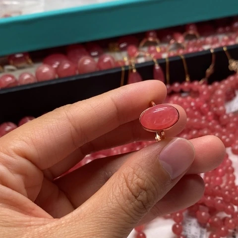 菱锰矿（红纹石）未镶嵌手串我****❤