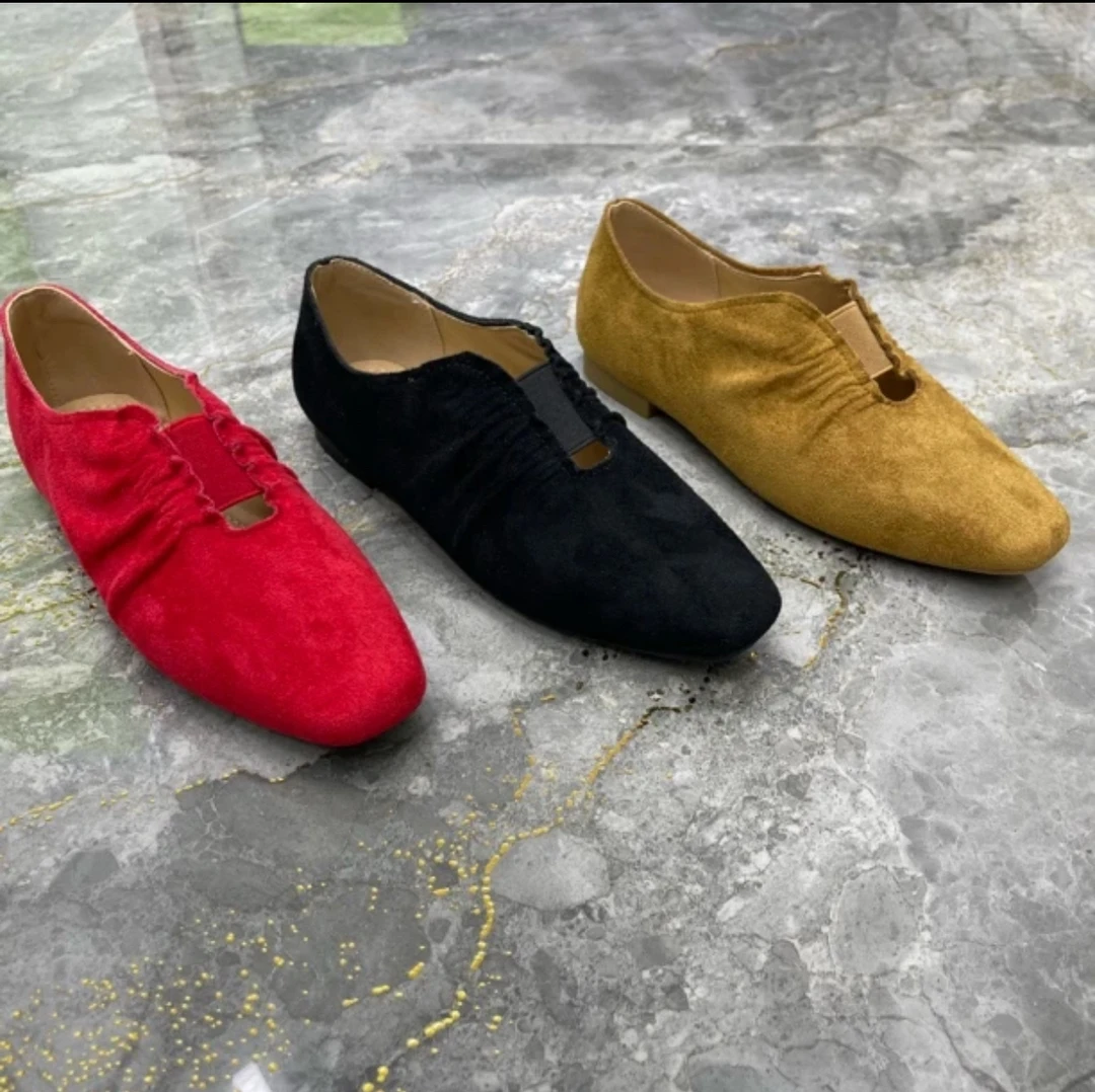 A10 低跟方头一脚蹬乐福鞋薄款单鞋女鞋休闲鞋平跟舒适