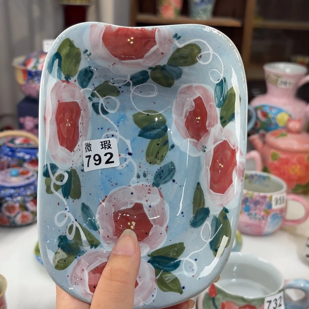 景德镇手绘高温釉下彩陶瓷茶具