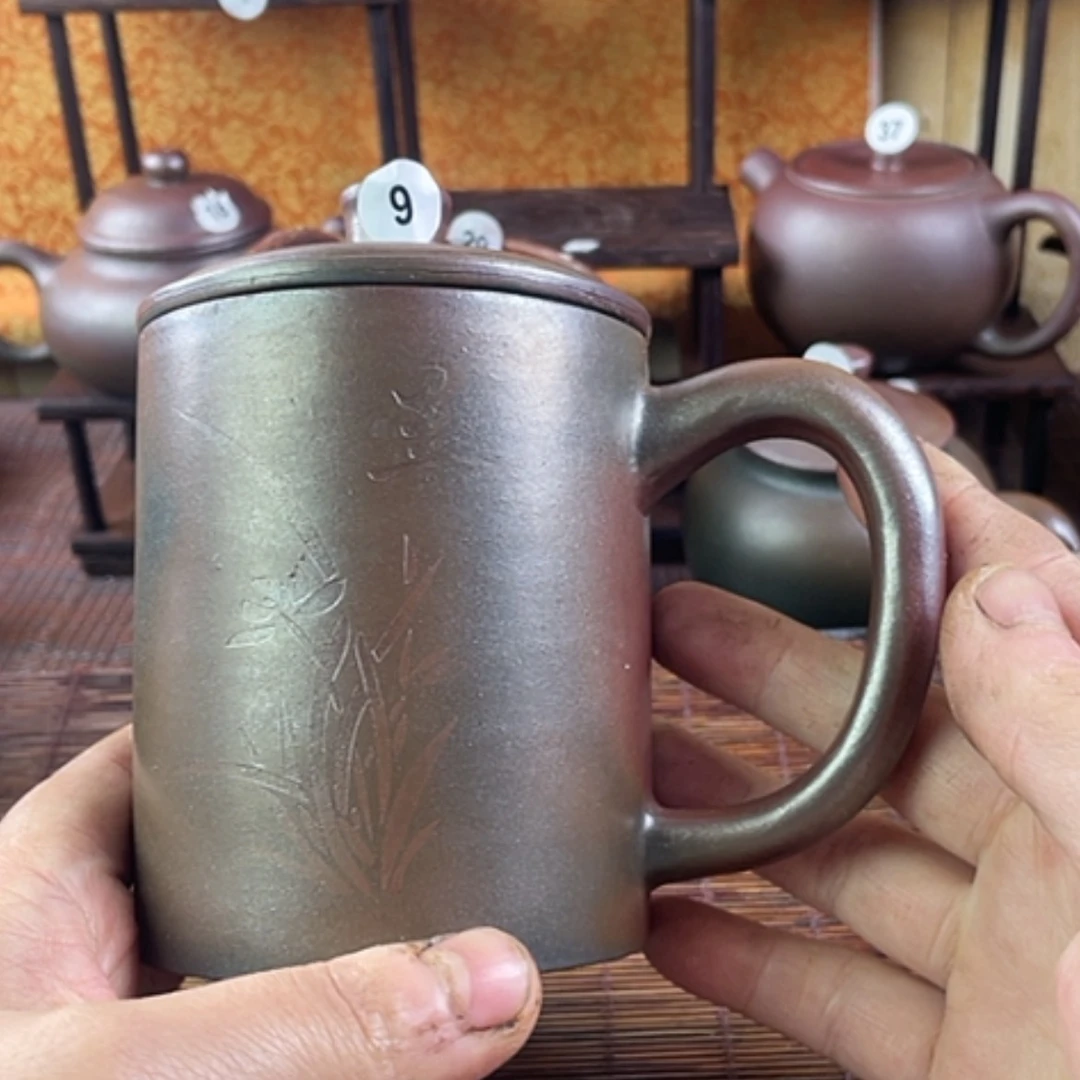 【闪购商品】柴烧盖杯400毫升左右微瑕
