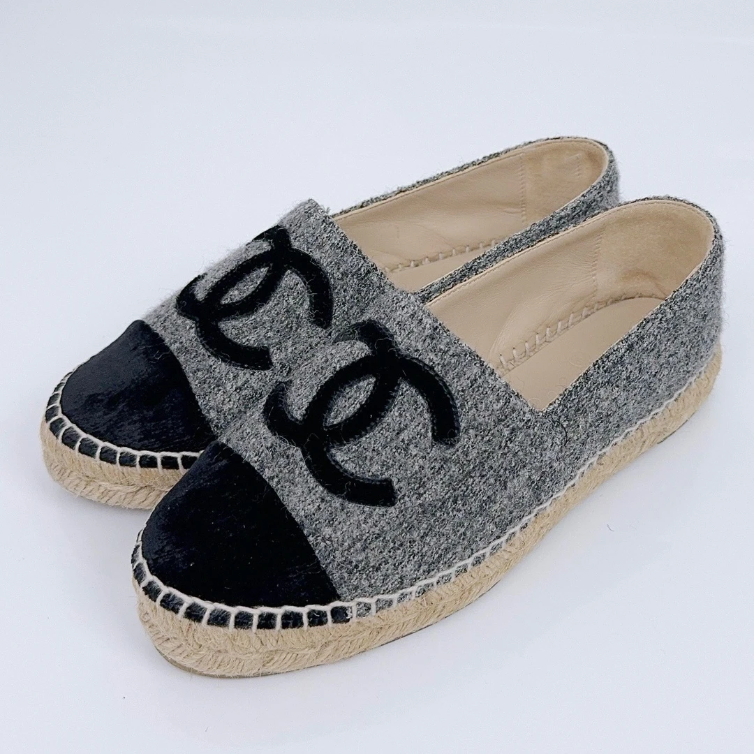 99新 Chanel/香奈儿 36码/渔夫鞋/98新/ff1186