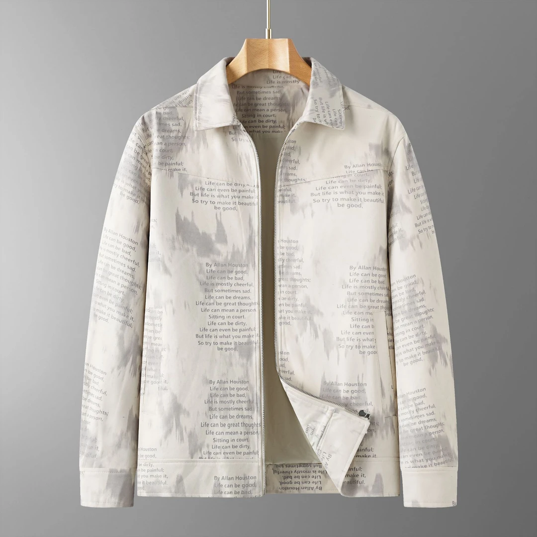 300斤新款秋冬男士外套加肥加大码翻领设计高级感超大号夹克衫胖