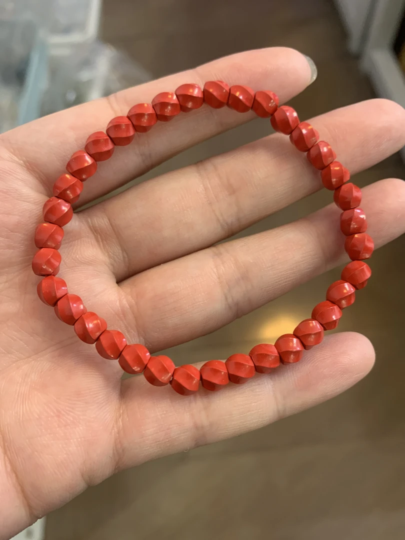 含辰砂工艺品【王姨专属】朱砂手串  造型手串单圈手串 卡5mm