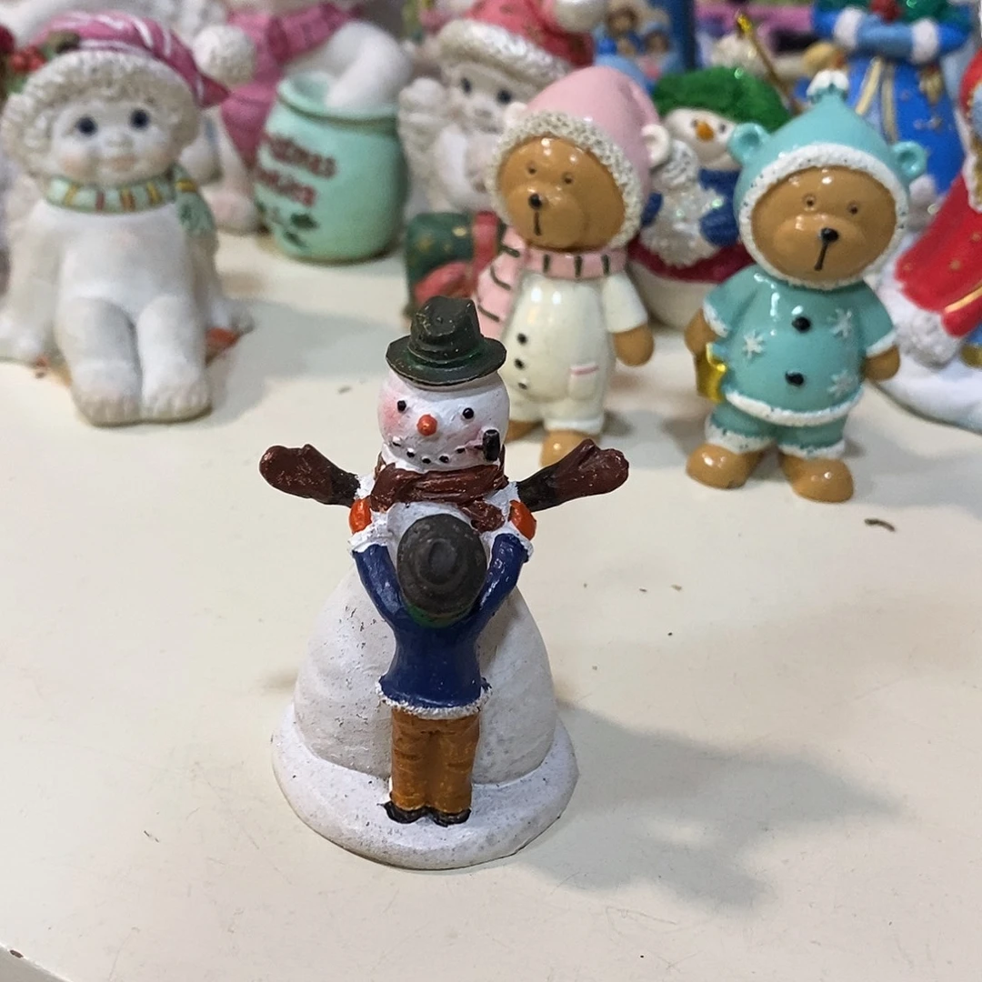 树脂制品小雪人树脂