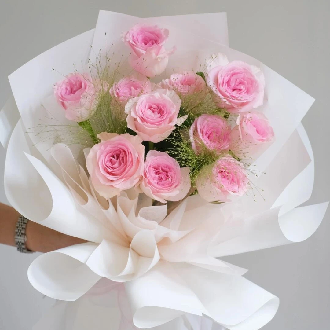 11朵洛神玫瑰花束仙女的花