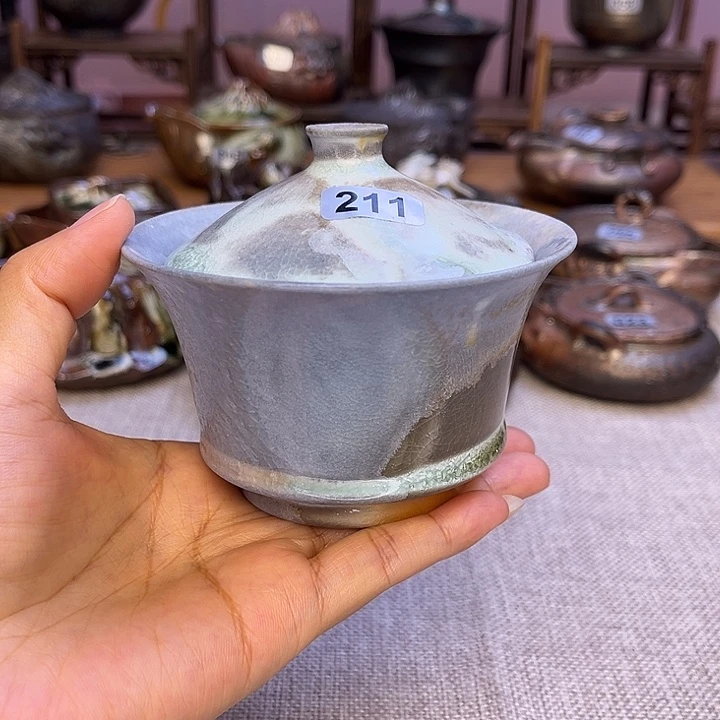 裸柴烧陶瓷手工茶器