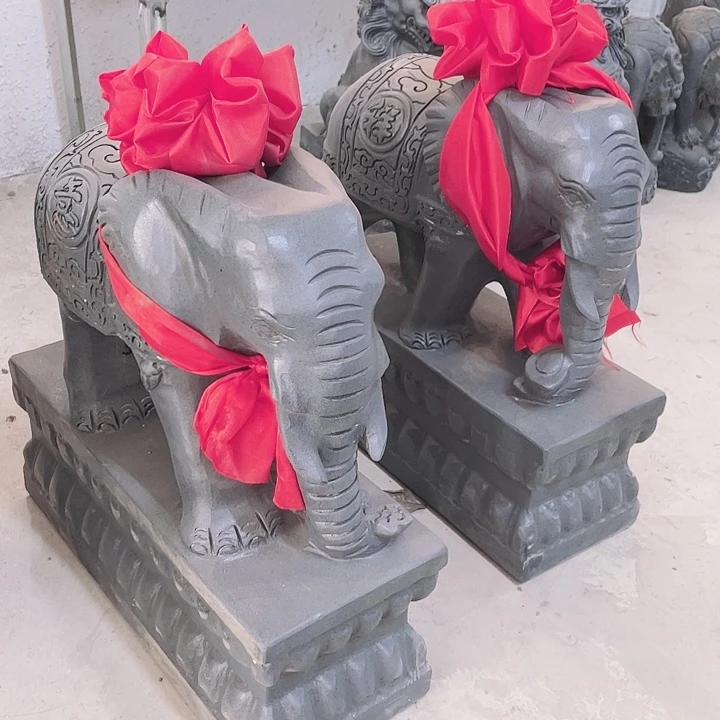 石材高40的一对大象要开光