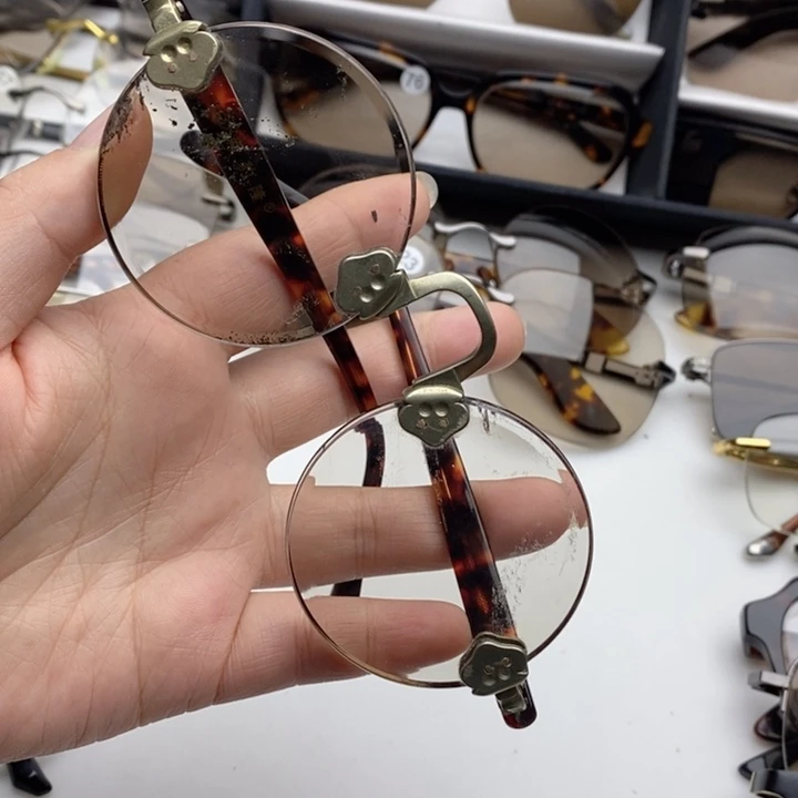 天然水晶石头眼镜