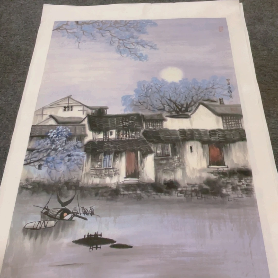 军***国画2.7平尺纯手绘国画作品
