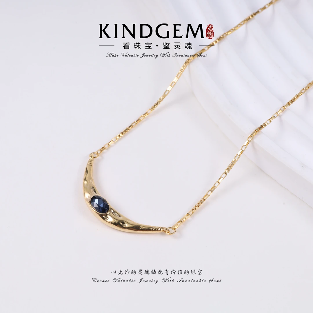 KindGem 轻奢时尚精致坠链项链（45m）C-36069