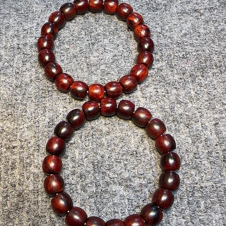 檀香紫檀（小叶紫檀）全陈化老料把件串发一条