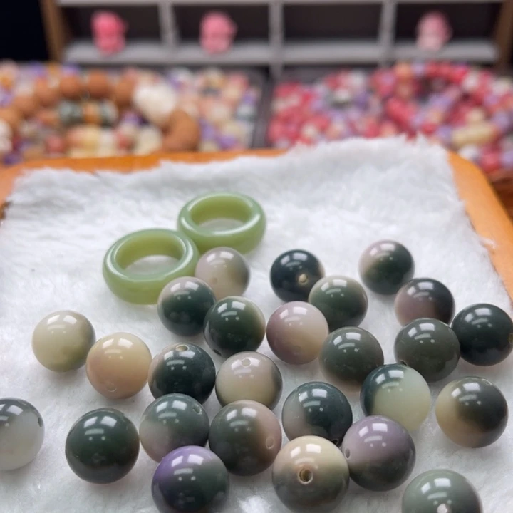 白玉菩提吊坠a13mm/20+1颗跑环瑕