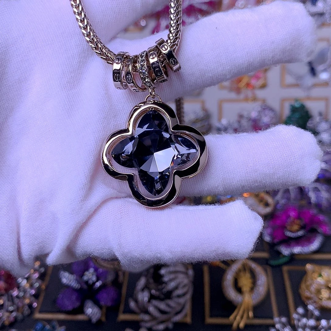 合成立方氧化锆铜项链