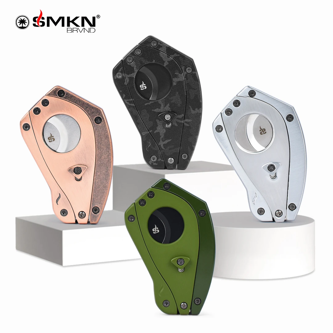 美国SMKN BRVND ERGO系列雪茄剪 人体力学设计不锈钢刀片金属外壳