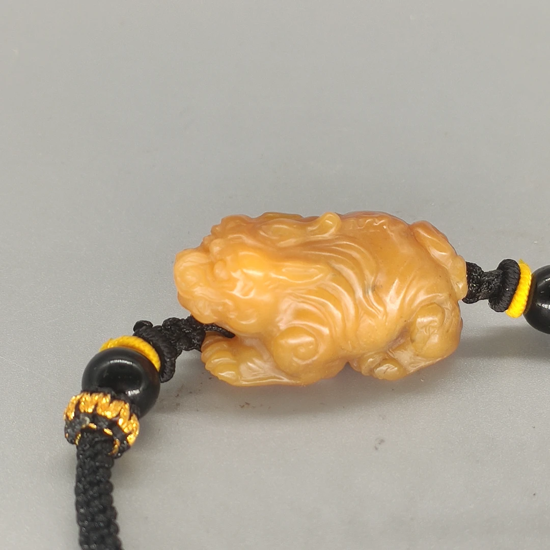 国石/寿山田黄石古兽手链/田黄石/ST2096