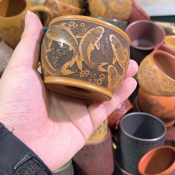 茶杯紫砂全手工紫砂主人杯