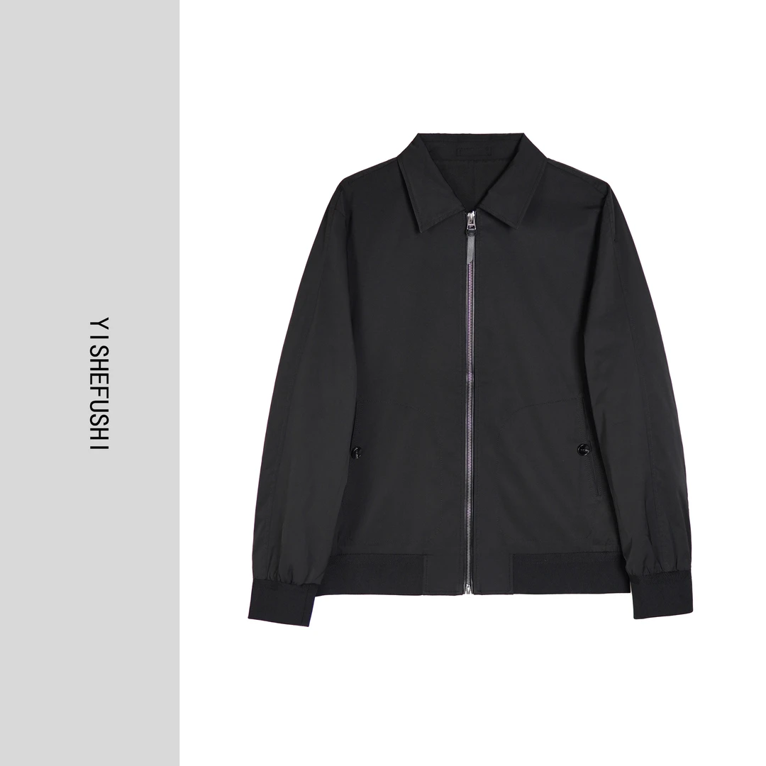 春款上新 男士商务休闲翻领夹克外套8096